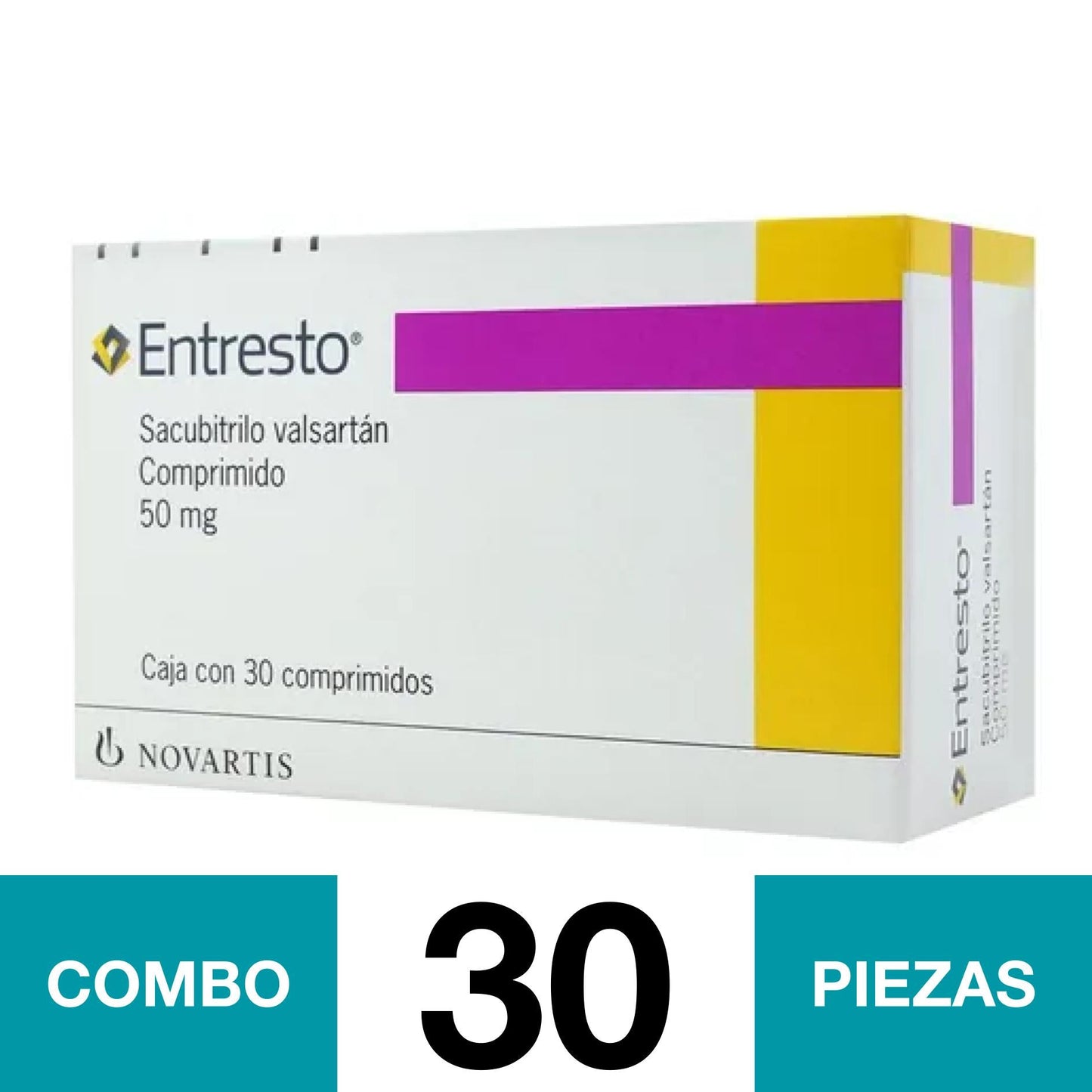 ENTRESTO 50 MG 30 COMPRIMIDOS. (COMBO 30 PZA)📦