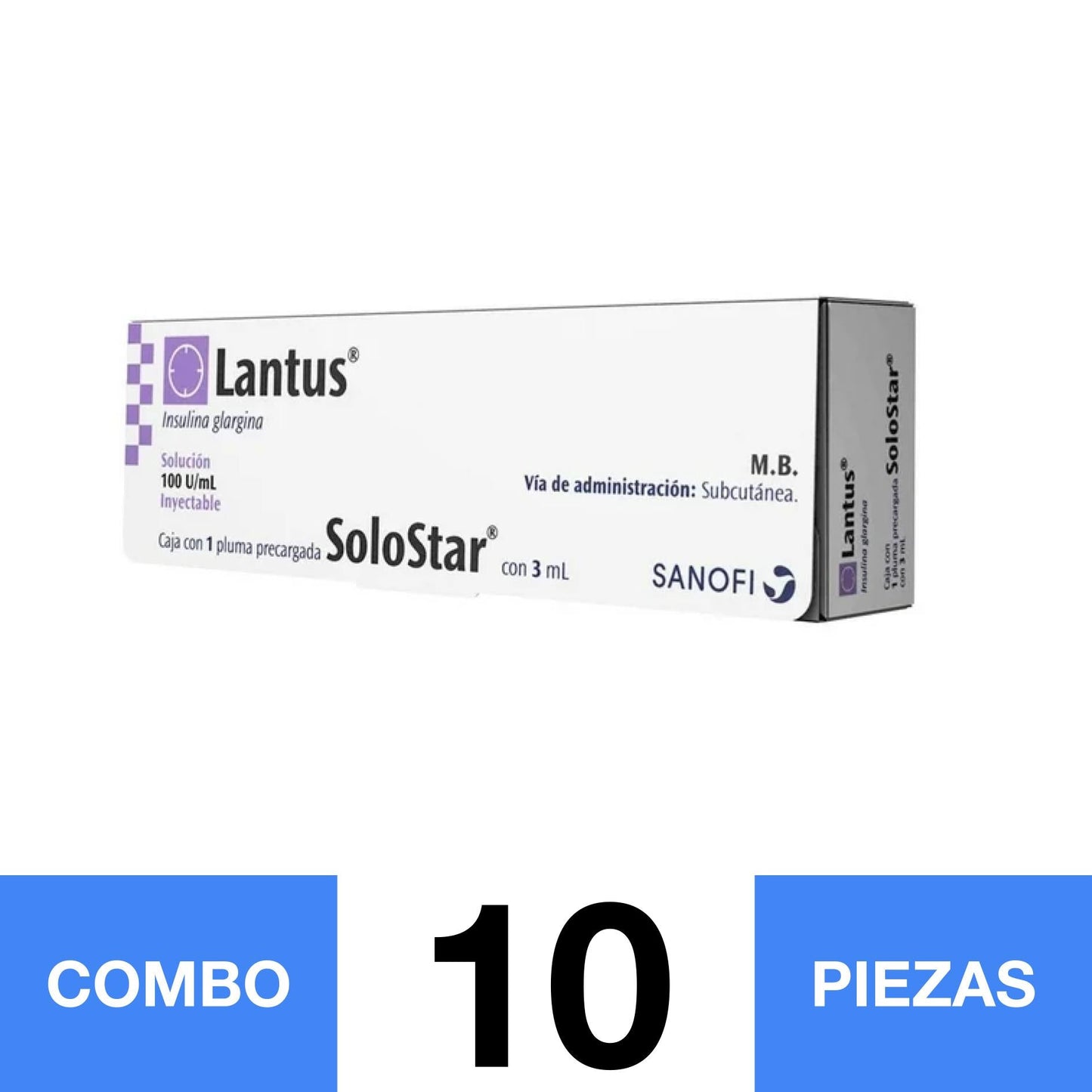 LANTUS SOLOSTAR C/5 AMP 3 ML. (COMBO 10 PZA)📦