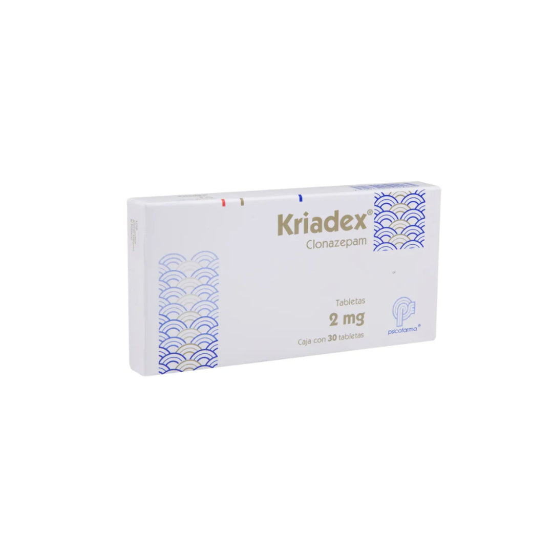 KRIADEX 2 MG 30 TABLETAS