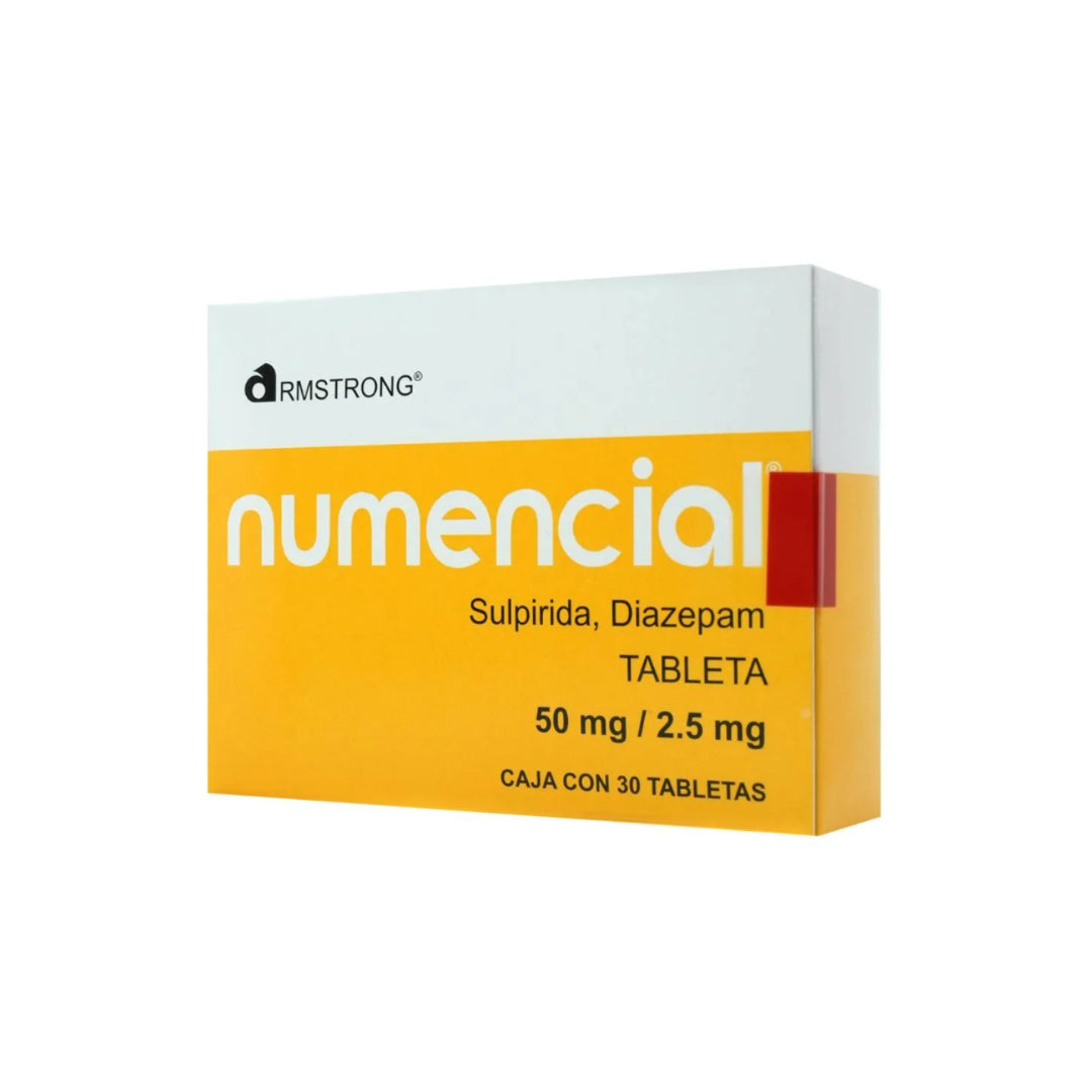 NUMENCIAL 50 / 2.5 MG 30 TABLETAS