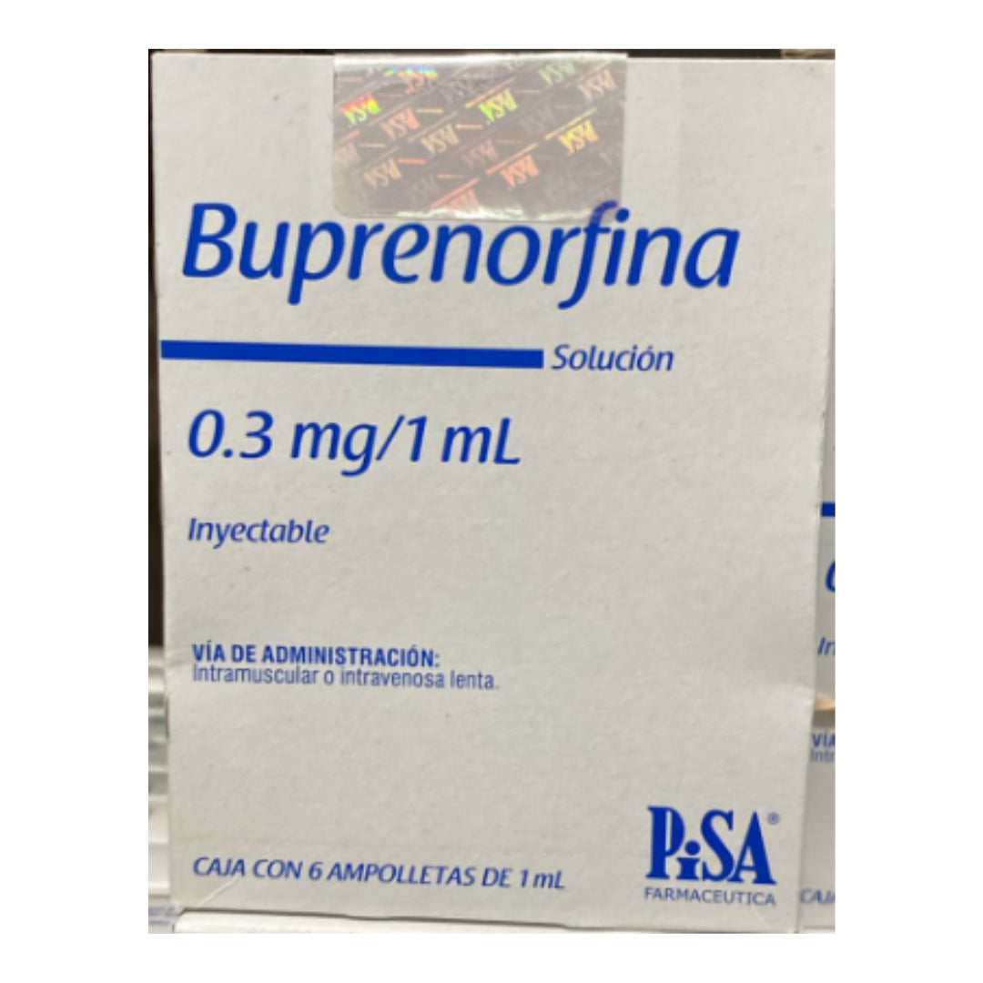 BUPRENORFINA SOL INY 0.3 MG/ML C/6 AMP PISA