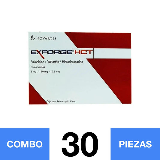 EXFORGE HCT 5MG. (COMBO 30PZA)📦