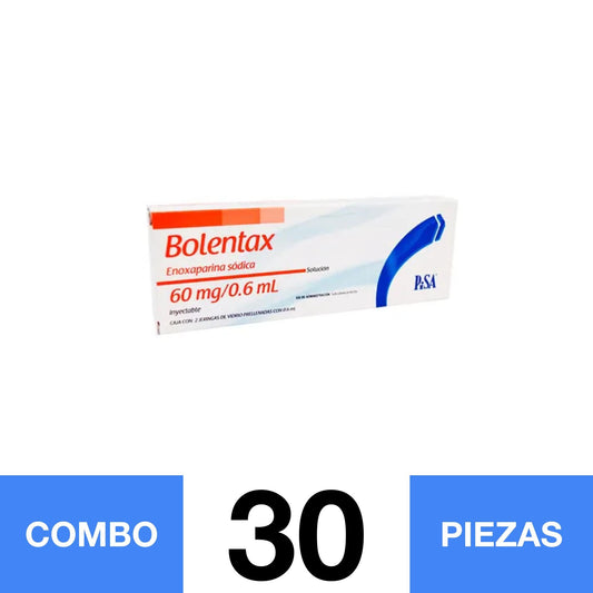 BOLENTAX ENOXAPARINA 60 MG C/2 JGA. (COMBO 30 PZA)📦