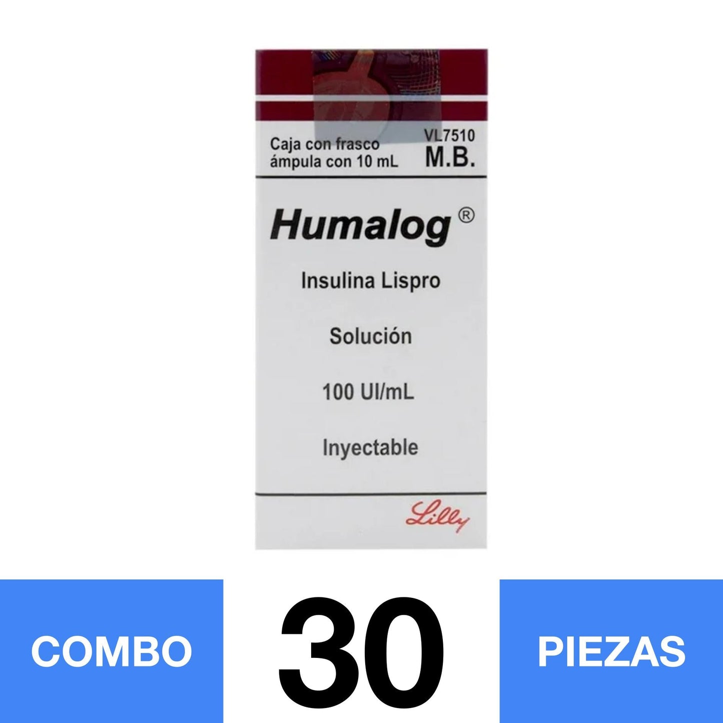HUMALOG LISPRO SOL. 100UI/ML. (COMBO 30 PZA)📦