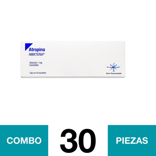 ATROPINA 1 MG SOL 50 AMP. (COMBO 30 PZA)📦