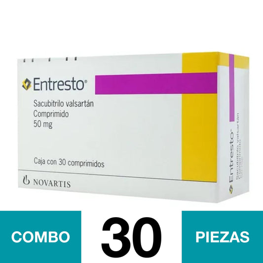 ENTRESTO 50 MG 30 COMPRIMIDOS. (COMBO 30 PZA)📦
