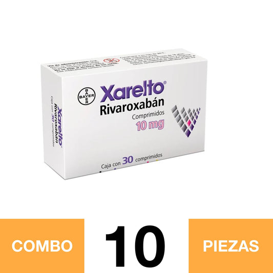 XARELTO 10 MG C/30. (COMBO 10 PZA)📦