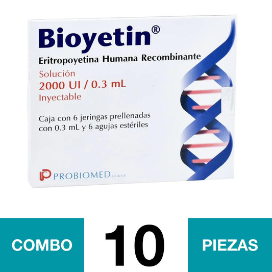 BIOYETIN 2000UI/0.3ML SOL INY. (COMBO 10 PZA)📦