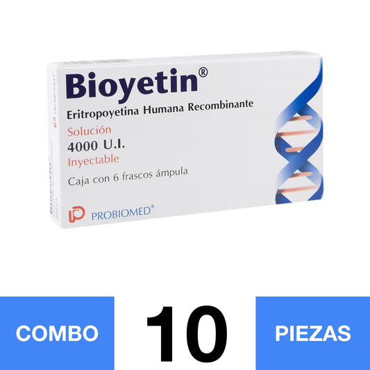 BIOYETIN 4000 UI/0.3 ML SOL. INY. (COMBO 10PZA)