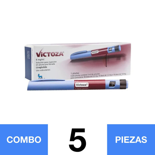 VICTOZA 6MG/ML 2 PLUM. PREC 3 ML. (COMBO 5 PZA)📦
