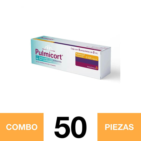 PULMICORT .125 MCG/SUSP. 5 AMP. (COMBO 50 PZA)📦