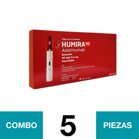 HUMIRA AC 40 MG/0.4 ML.(COMBO 5 PZA)📦