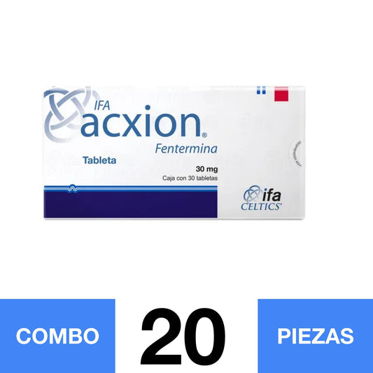 IFA ACXION 30 MG 30 TABLETAS RX. (COMBO 20 PZA)📦