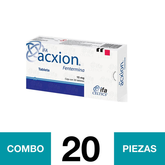 IFA ACXION 15 MG 30 TABLETAS RX. (COMBO 20 PZA)📦