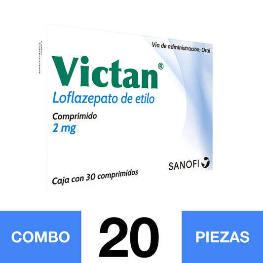 VICTAN 2 MG BLÍSTER 30 COMPRIMIDOS RX.(COMBO 20 PZA)📦
