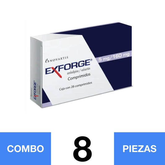 EXFORGE 5/160 MG 28 CPR (COMBO 8PZAS 📦)