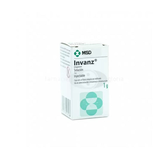 INVANZ 1 G SOL INY. RX.