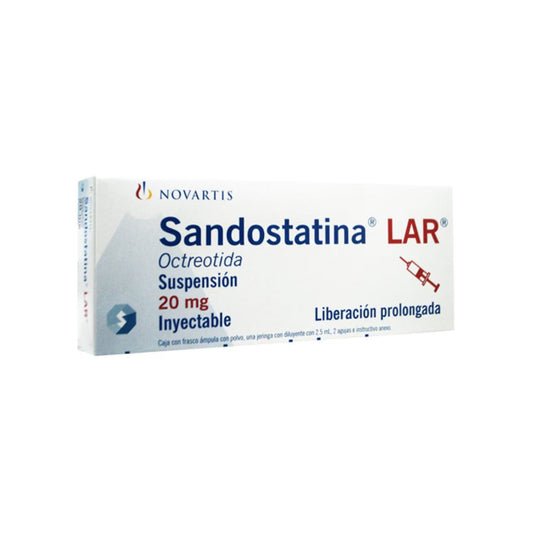 SANDOSTATINA LAR 20MG FAM CAJ C/1 (RED FRIA)