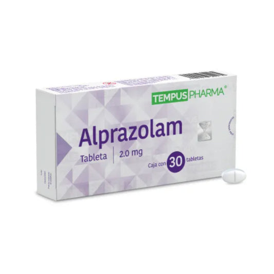 ALPRAZOLAM 2.0 MG 30 TABLETAS GENÉRICO INV FARMA