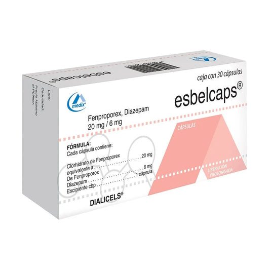 ESBELCAPS 20/6 MG 30 CÁPSULAS