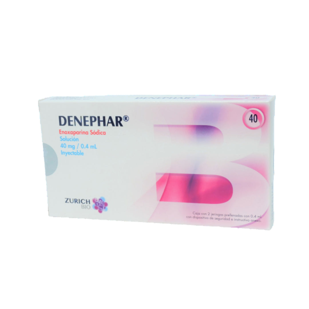 DENEPHAR ENOXAPARINA 40 MG C/2 JGA