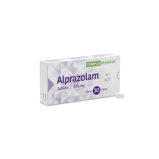 ALPRAZOLAM IF 0.25 MG 30 TABLETAS GENÉRICO INV FAR