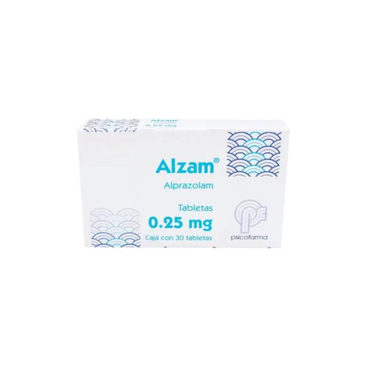 ALZAM 0.25 MG 30 TABLETAS