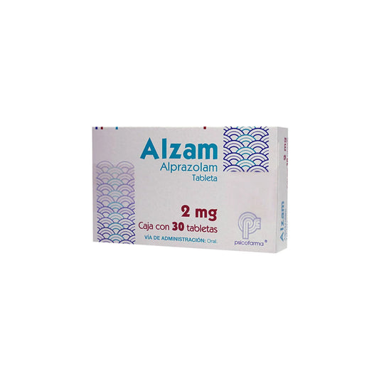 ALZAM 2 MG 30 TABLETAS