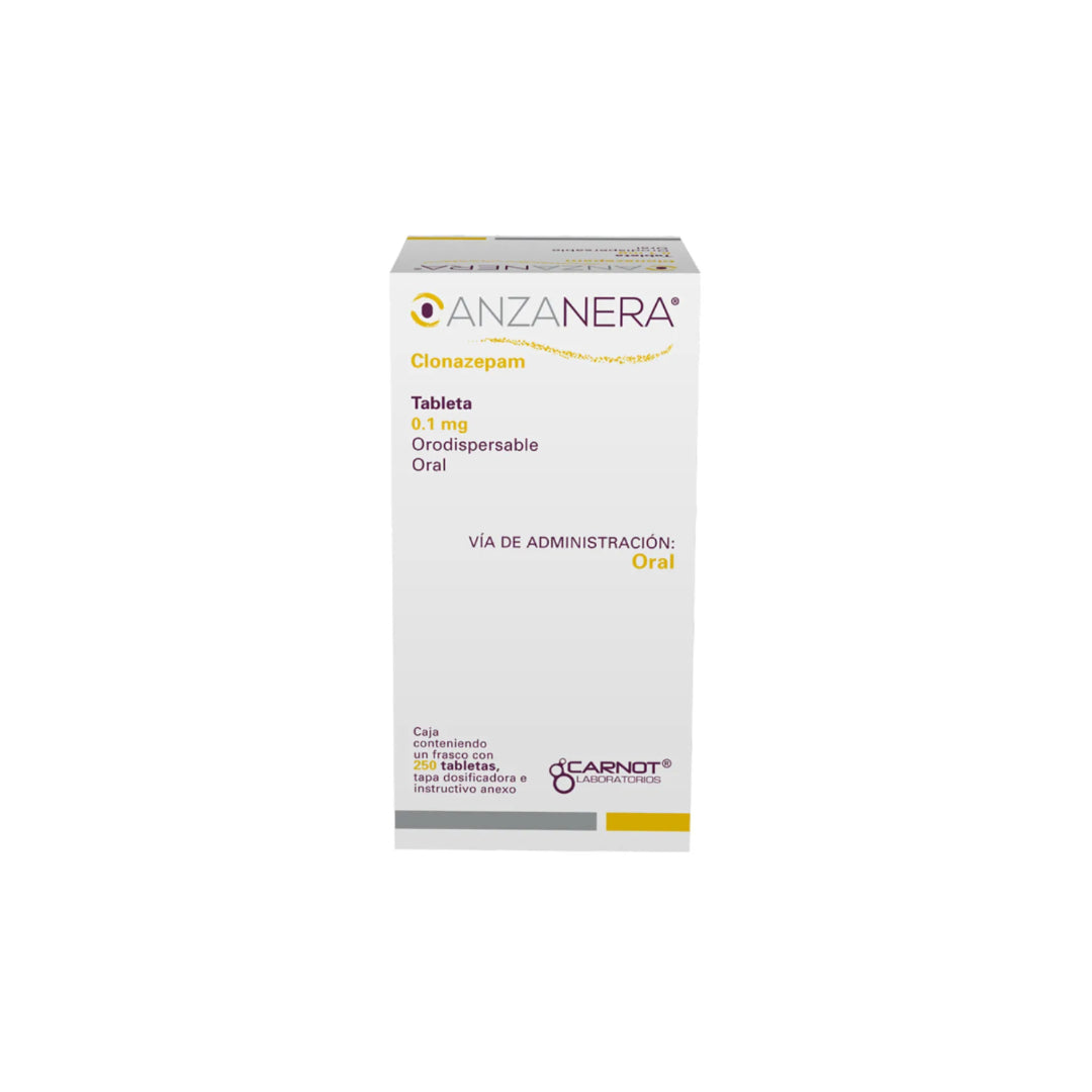 ANZANERA 0.1 MG ORODISPERSABLE FRASCO 250 TABLETAS