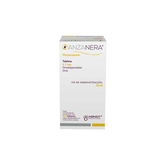 ANZANERA 0.1 MG ORODISPERSABLE FRASCO 250 TABLETAS