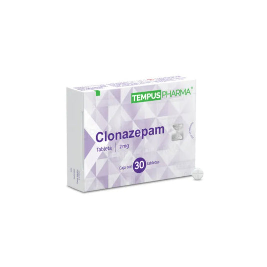 CLONAZEPAM 2 MG 30 TABLETAS GENÉRICO INV FARMA