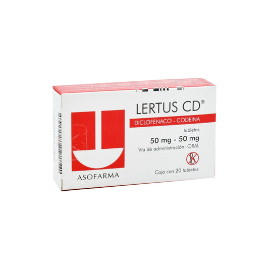 LERTUS CD 50/50 MG 20 COMPRIMIDOS