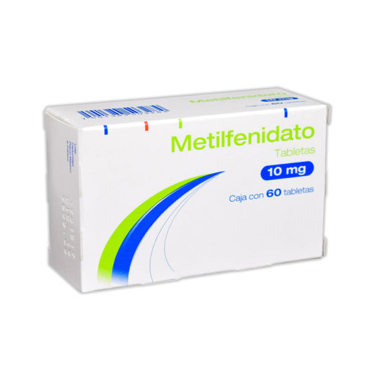 METILFENIDATO 10 MG 60 TABLETAS GENÉRICO PSICOFARM