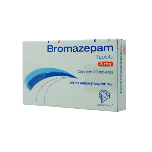 OTEDRAM BROMAZEPAM 3 MG 30 TABLETAS GENÉRICO PSICO