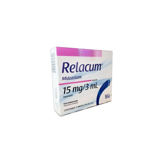 RELACUM 15 MG SOLUCIÓN INYECTABLE 5 AMPOLLETAS 3 MG