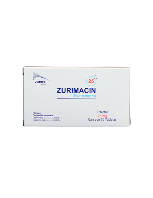 ZURIMACIN c/30 TABS. 25 MG.